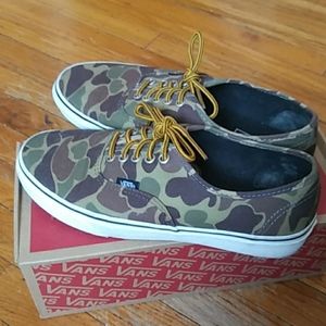 Vans Off The Walls Camo Skate Shoes From Vans.
